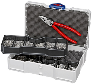 KNIPEX 97 90 05 Lisovací sortiment pro dutinky 10dílný 265 mm