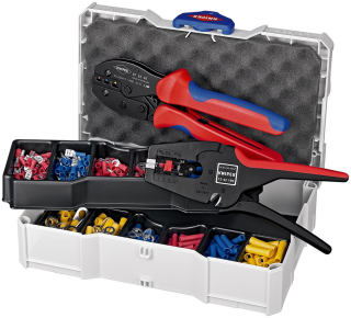 KNIPEX 97 90 22 Lisovací sortiment pro kabelové spojky 14dílný 265 mm