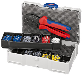 KNIPEX 97 90 23 Lisovací sortiment pro dutinky 8-dílná 265 mm
