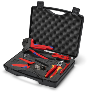 KNIPEX 97 91 04 V01 Sady nářadí pro fotovoltaiku pro solární konektory MC 4 (Multi-Contact) 7-dílný