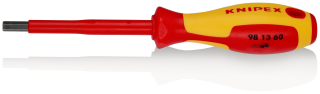 KNIPEX 98 13 60 roubovák Pro šrouby s vnitřním šestihranem izolované vícesložkovými návleky, certifikace VDE leštěné 212 mm
