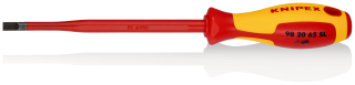 KNIPEX 98 20 65 SL Šroubovák (Slim) na šrouby s drážkou izolující vícesložková rukojeť, certifikace VDE leštěné 262 mm