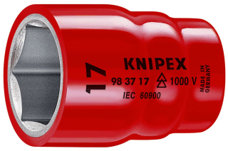 KNIPEX 98 37 17 Nasazovací nástrčný klíč, s vnitřním čtyřhranem 1/2" s vnitřním čtyřhranem 3/8" 46 mm