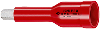 KNIPEX 98 49 06 Nasazovací nástrčné klíče na šrouby s vnitřním šestihranem s vnitřním čtyřhranem 1/2" 75 mm