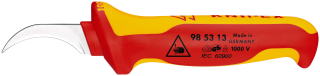 KNIPEX 98 53 13 Odizolovací nůž izolující vícesložková rukojeť, certifikace VDE 190 mm