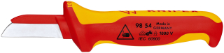 KNIPEX 98 54 Kabelový nůž izolující vícesložková rukojeť, certifikace VDE 190 mm
